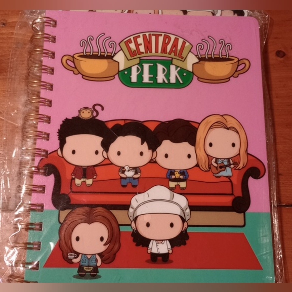 RARE Friends TV Show Chibi Central Perk 6 Tab Journal 96 Pages Monica Chandler
